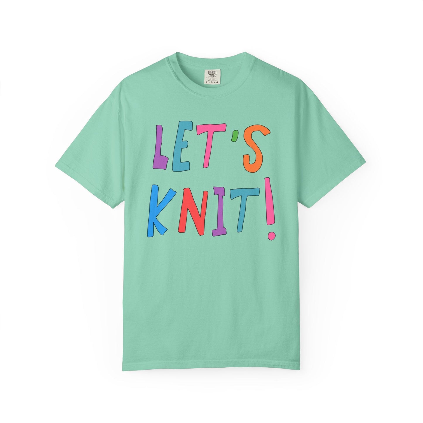 Cute Knitting Tee Shirt: Let's Knit!