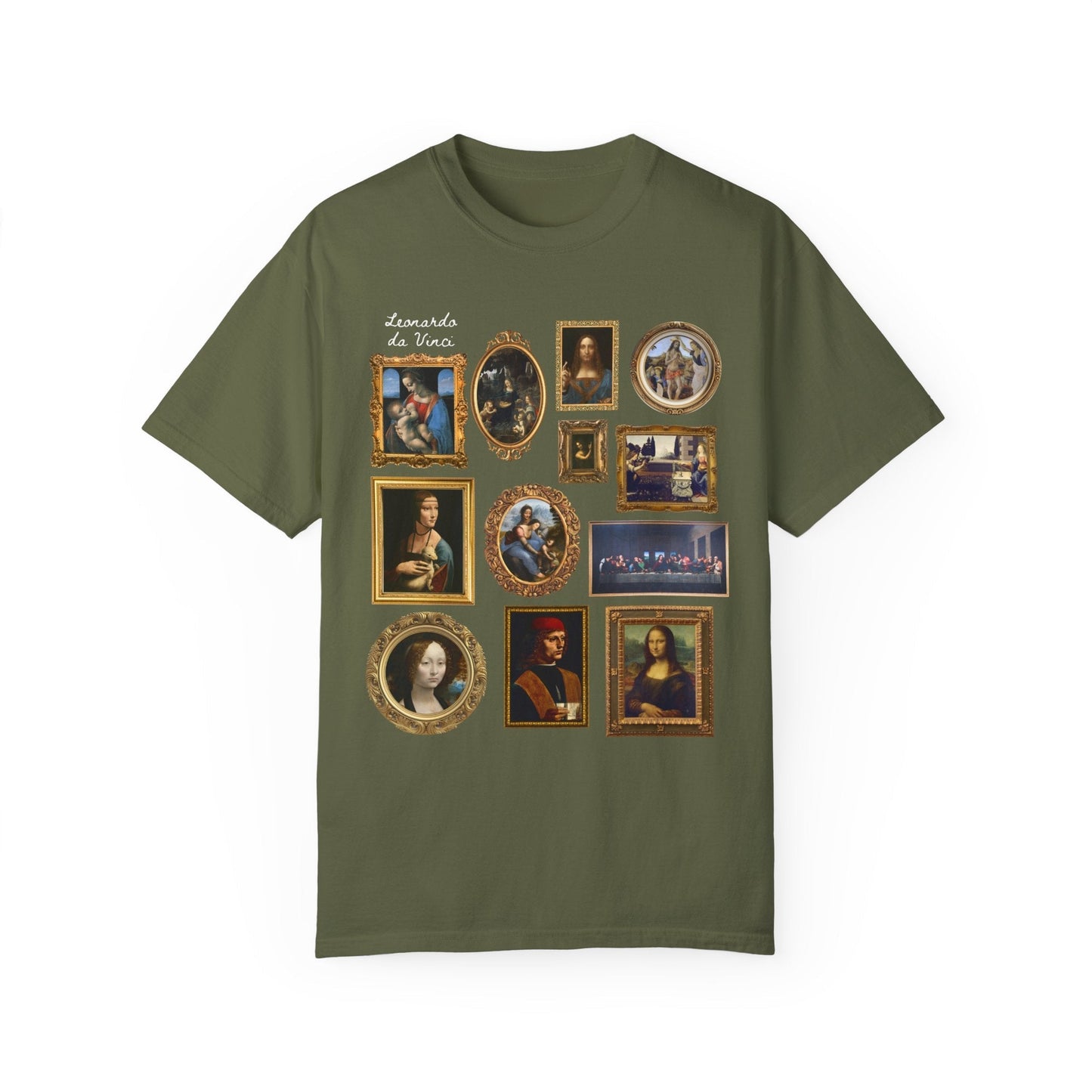 Cute Lenoardo da Vinci Art History Tee