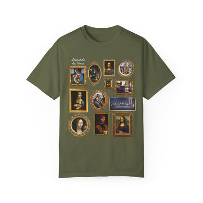 Cute Lenoardo da Vinci Art History Tee