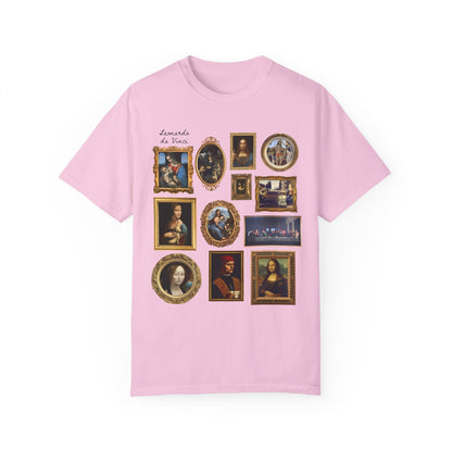 Cute Lenoardo da Vinci Art History Tee
