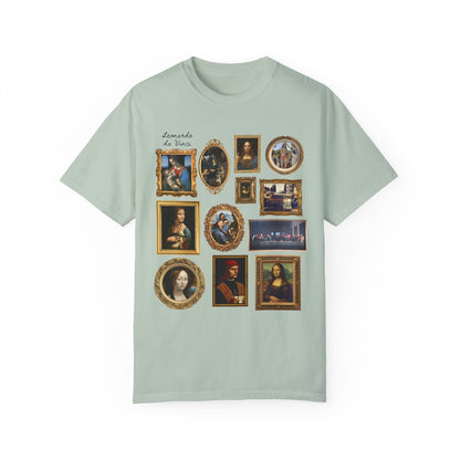 Cute Lenoardo da Vinci Art History Tee