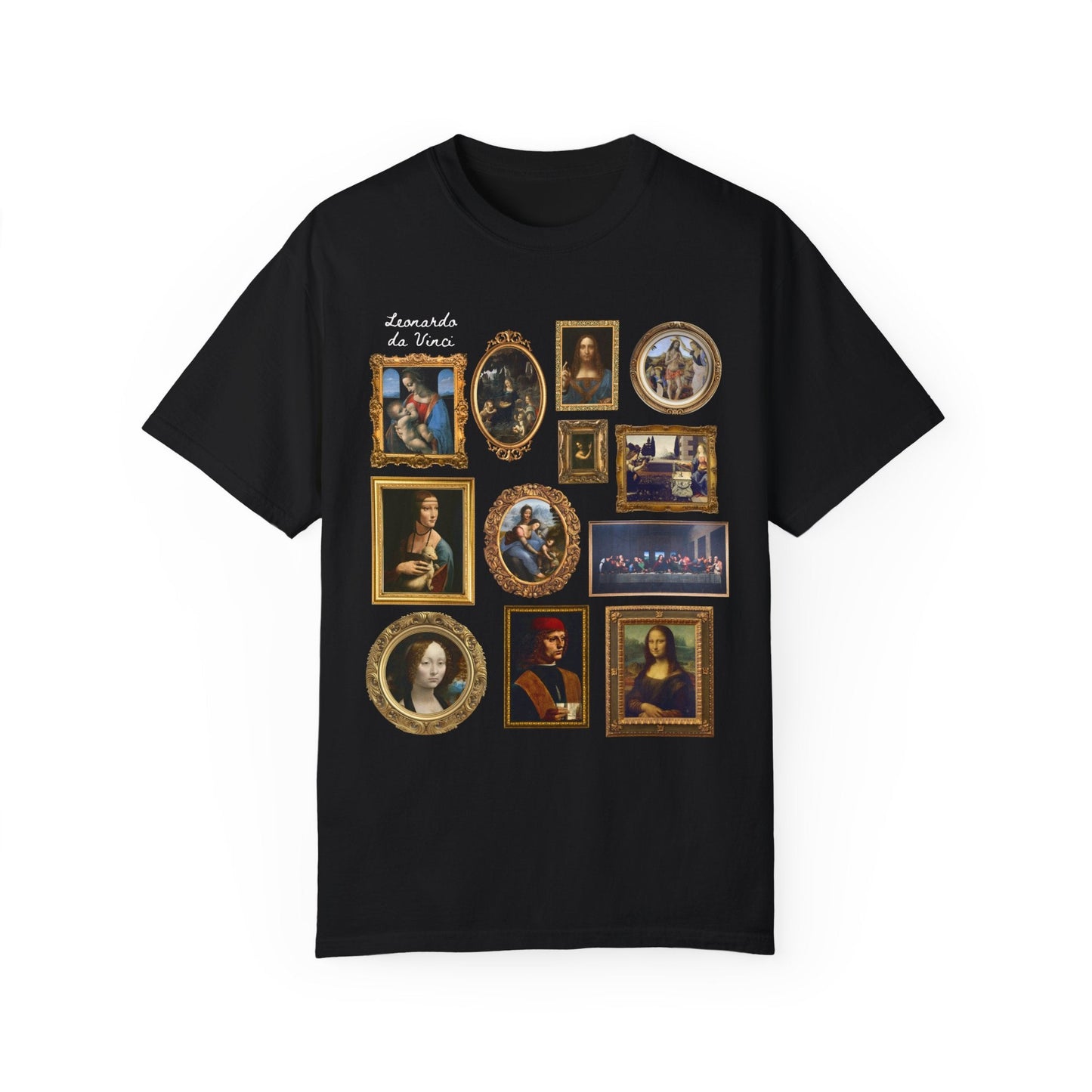 Cute Lenoardo da Vinci Art History Tee