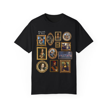 Cute Lenoardo da Vinci Art History Tee