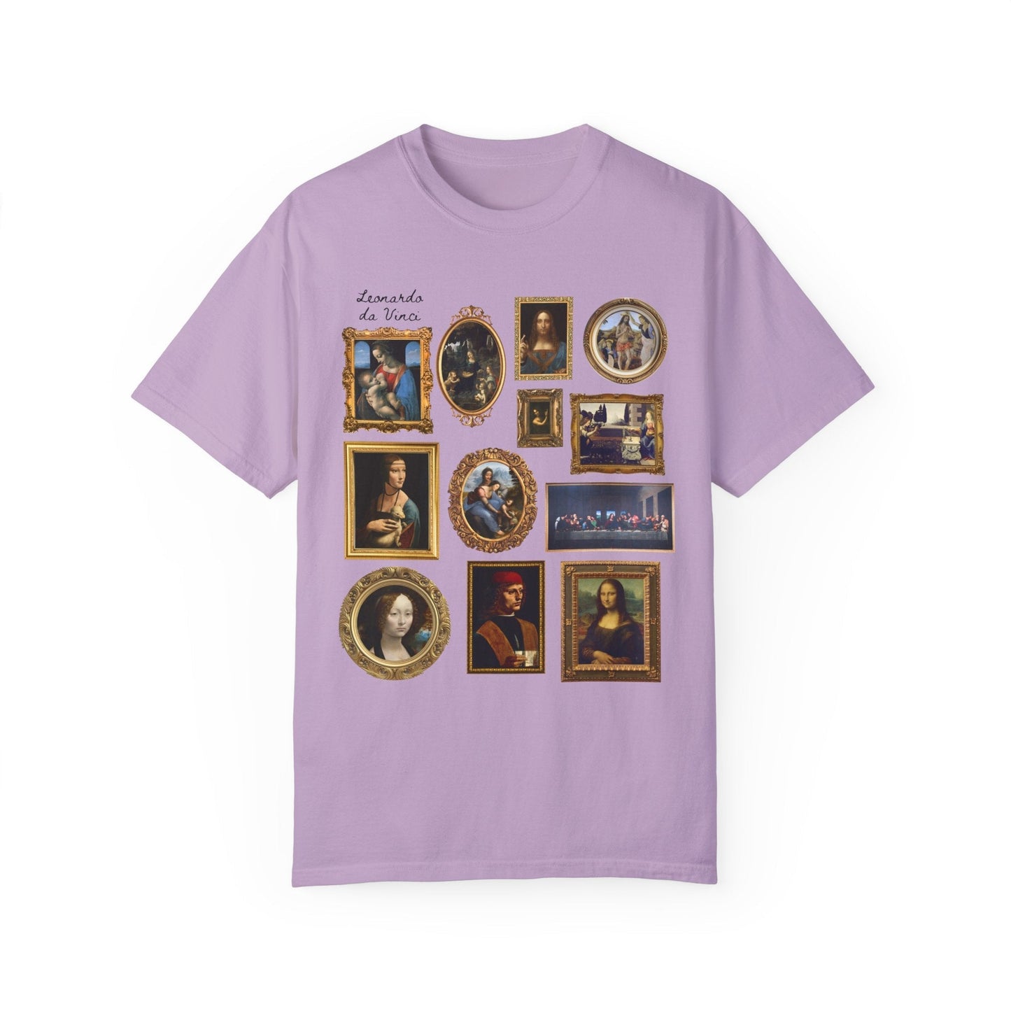 Cute Lenoardo da Vinci Art History Tee
