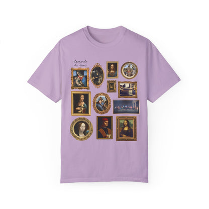 Cute Lenoardo da Vinci Art History Tee