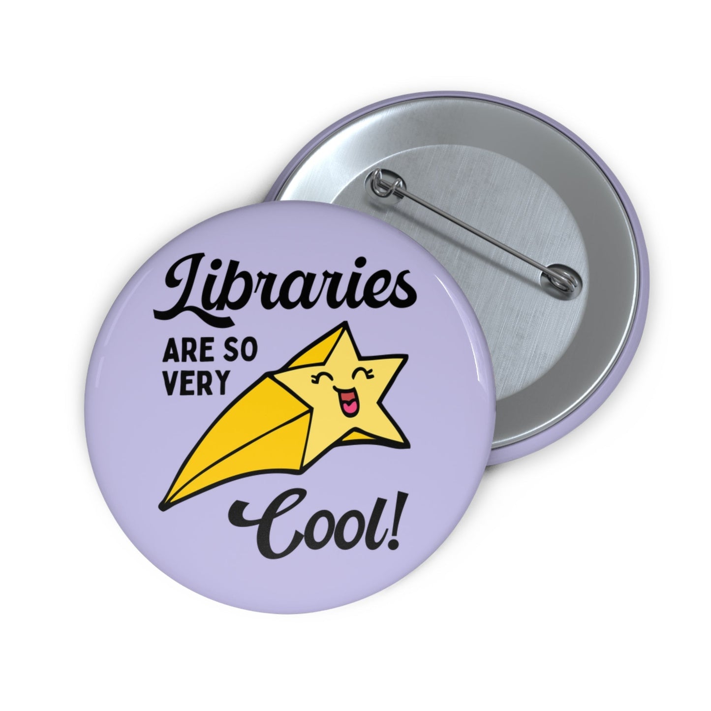 Cute Librarian Button