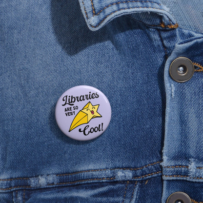 Cute Librarian Button