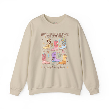 Cute Librarian Sweatshirt with Western Aesthetic