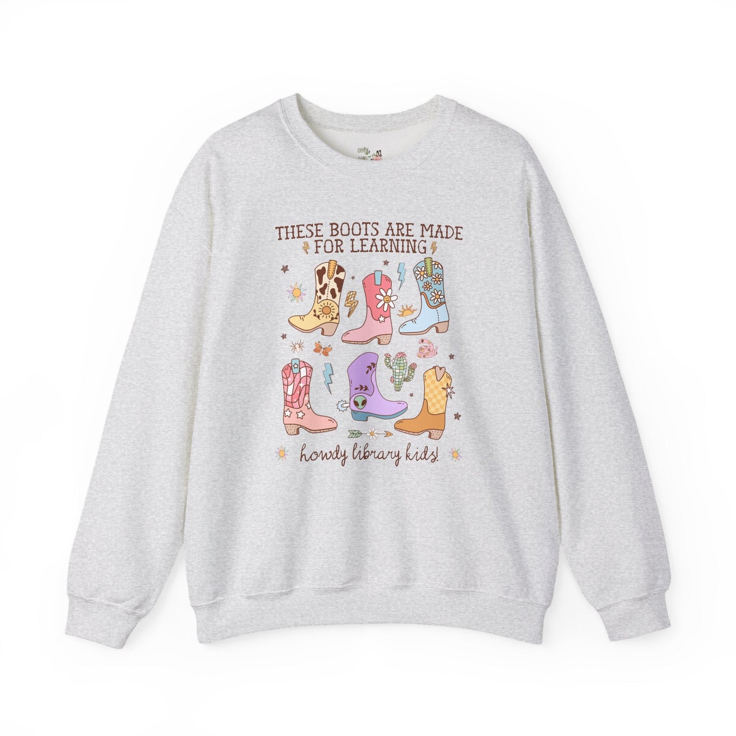 Cute Librarian Sweatshirt with Western Aesthetic