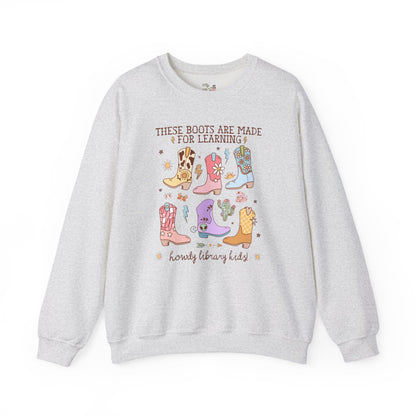 Cute Librarian Sweatshirt with Western Aesthetic