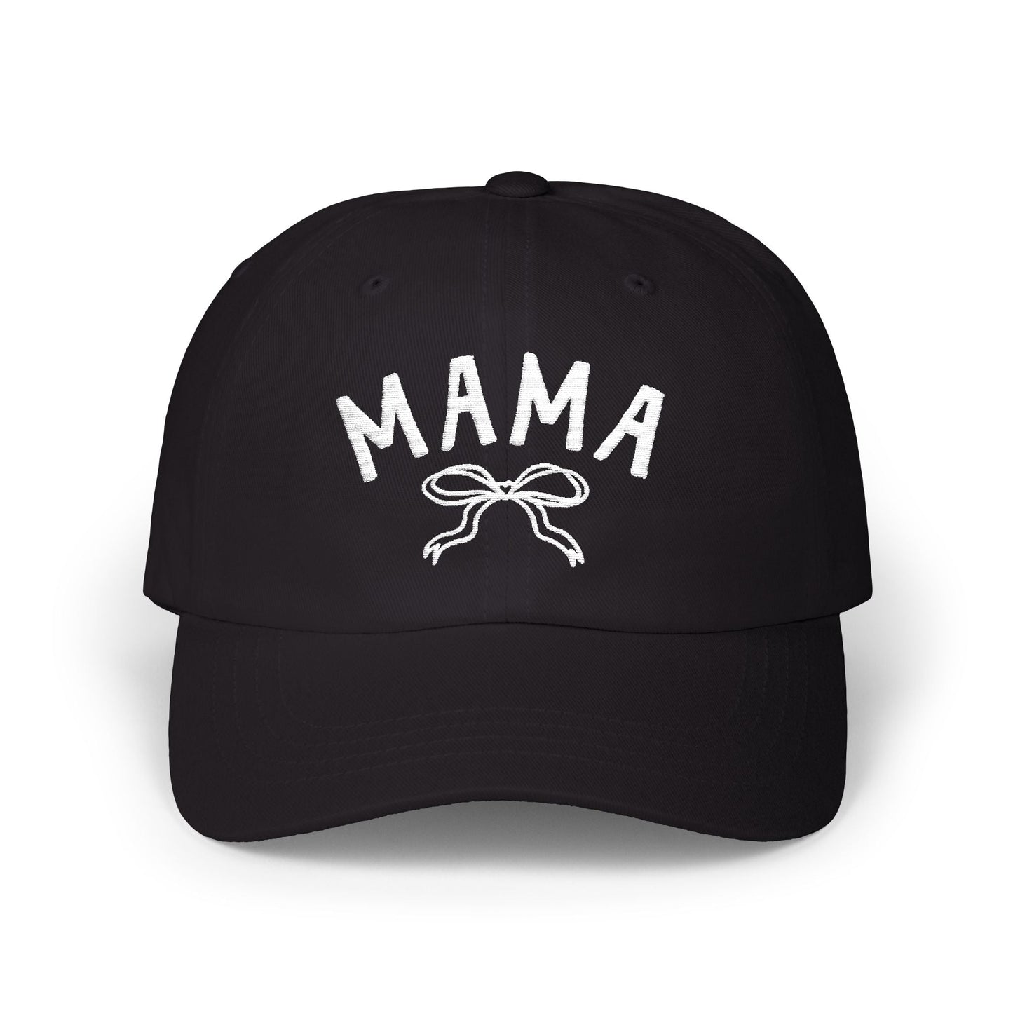 Cute Mama Embroidered Hat with Bow
