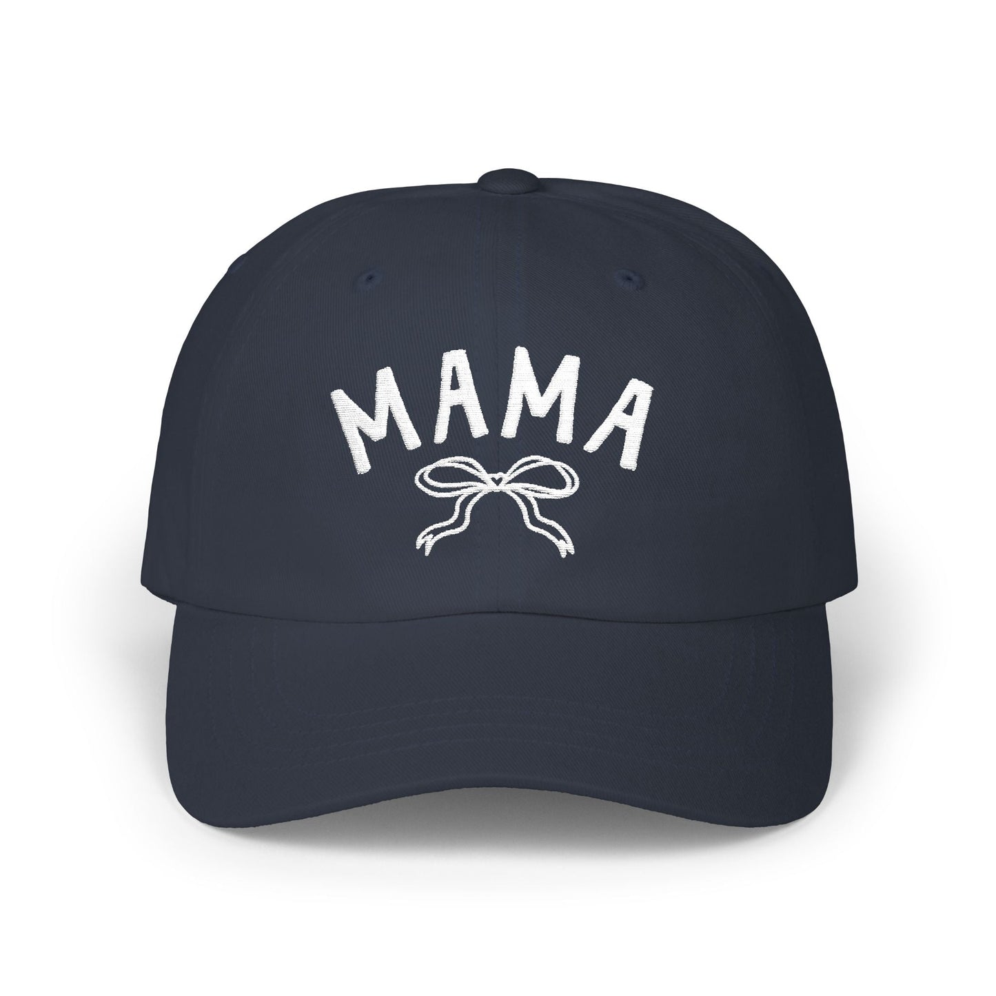 Cute Mama Embroidered Hat with Bow