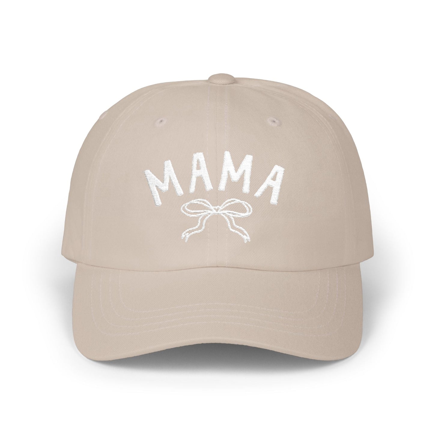 Cute Mama Embroidered Hat with Bow