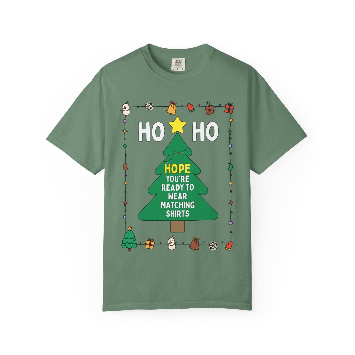 Cute Matching Christmas Activity T-Shirts for Family: Ho Ho Hope