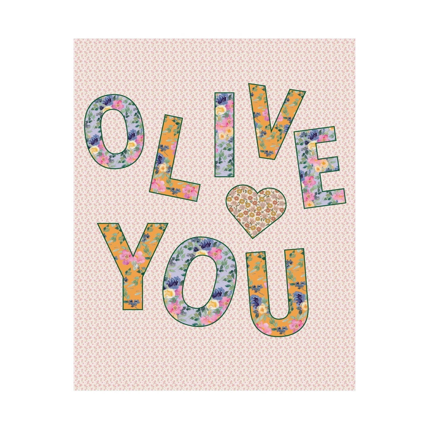 Cute Olive You Poster