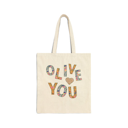 Cute Olive You Tote Bag