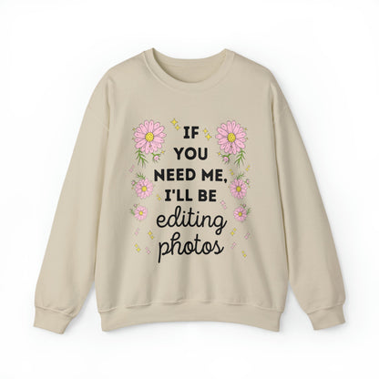 Cute Photographer Sweatshirt for Wedding Photographer or Photography Editor