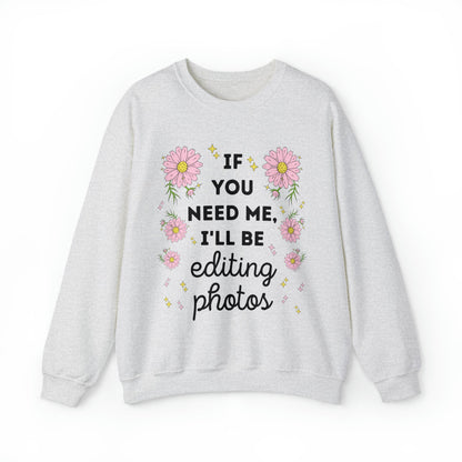 Cute Photographer Sweatshirt for Wedding Photographer or Photography Editor