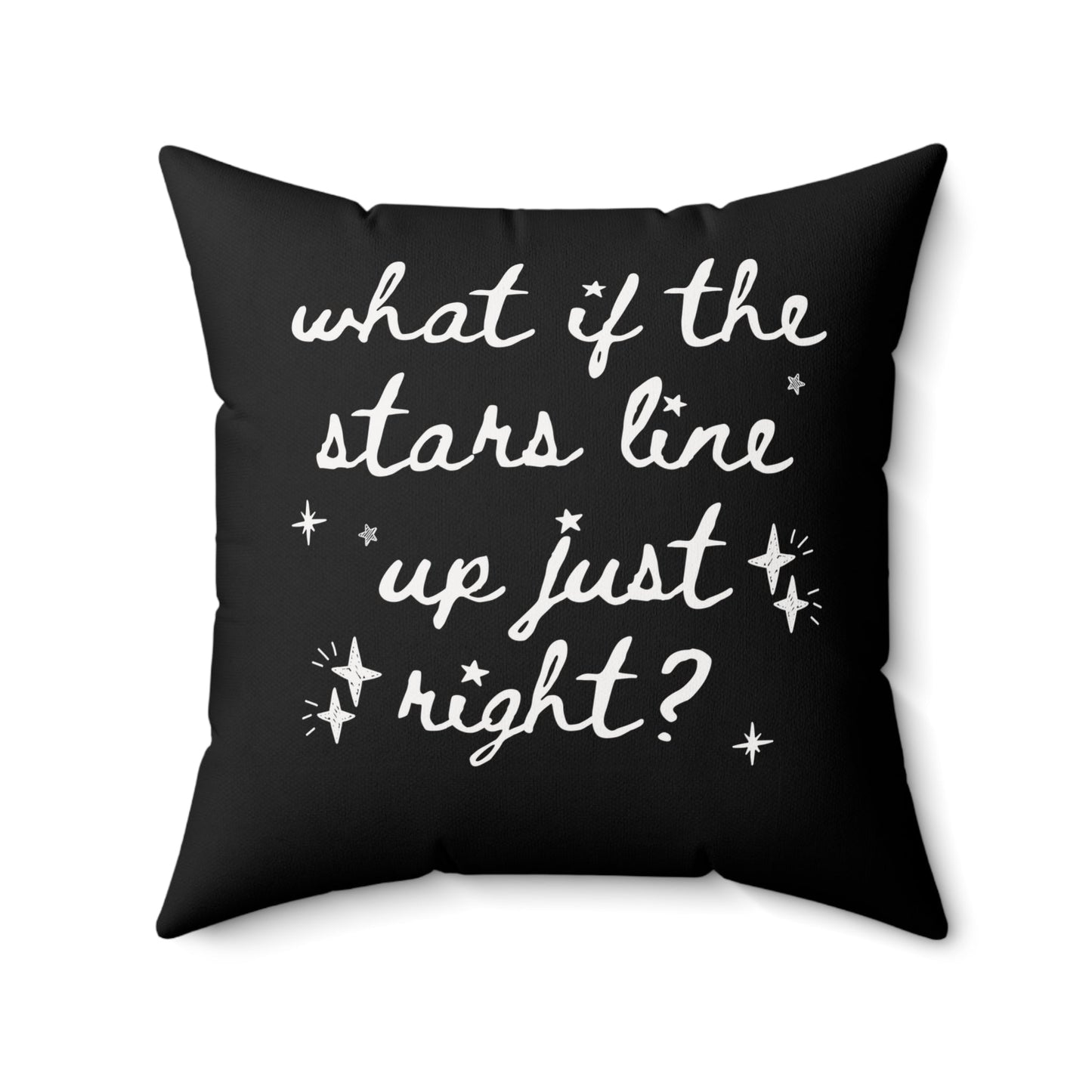 Cute Positive Affirmation Pillow with Stars