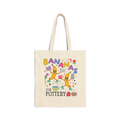 Cute Pottery Tote Bag for Ceramic Artist: Bananas for Pottery