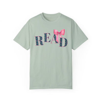 Cute Coquette Reading Tee Shirt with Bow