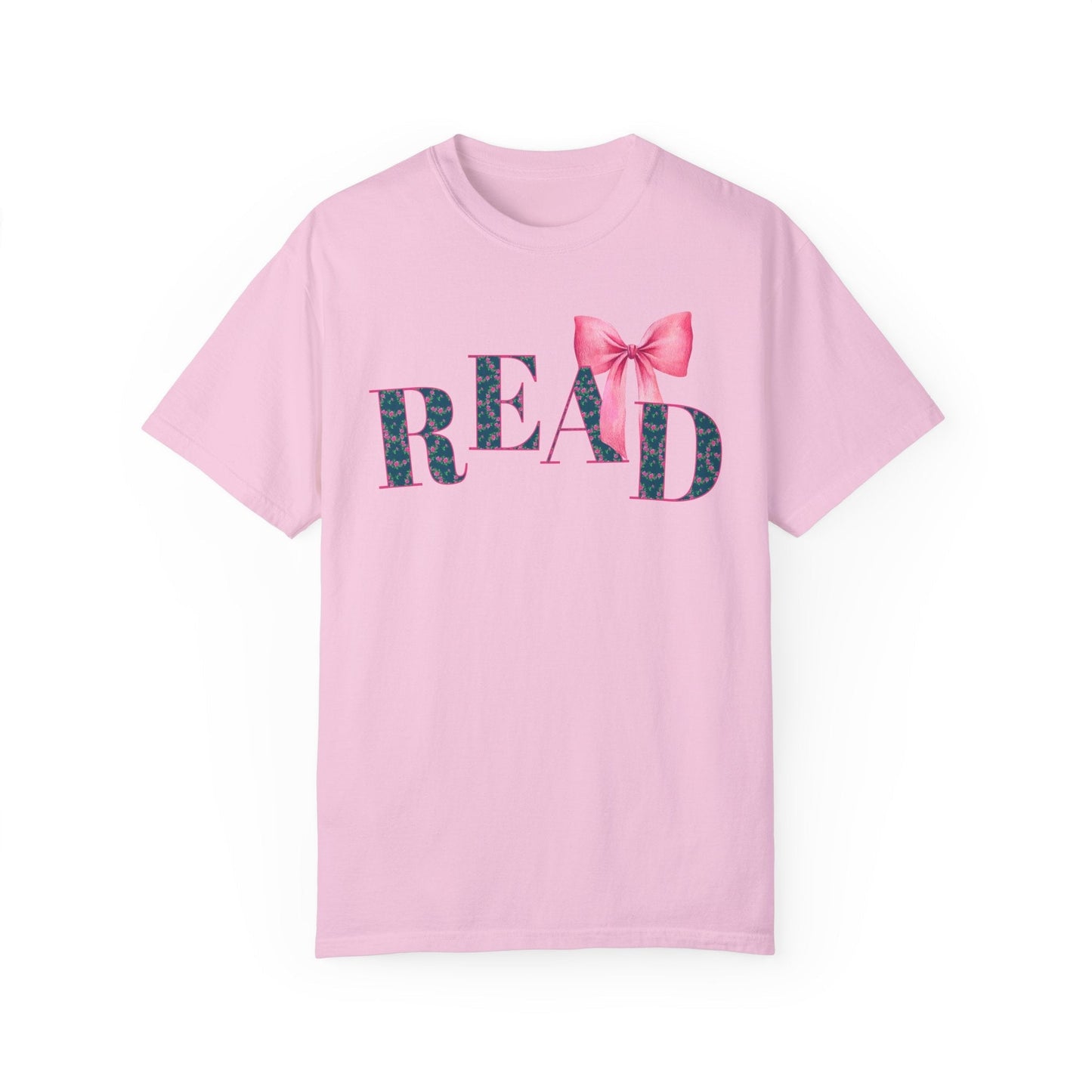 Cute Coquette Reading Tee Shirt with Bow