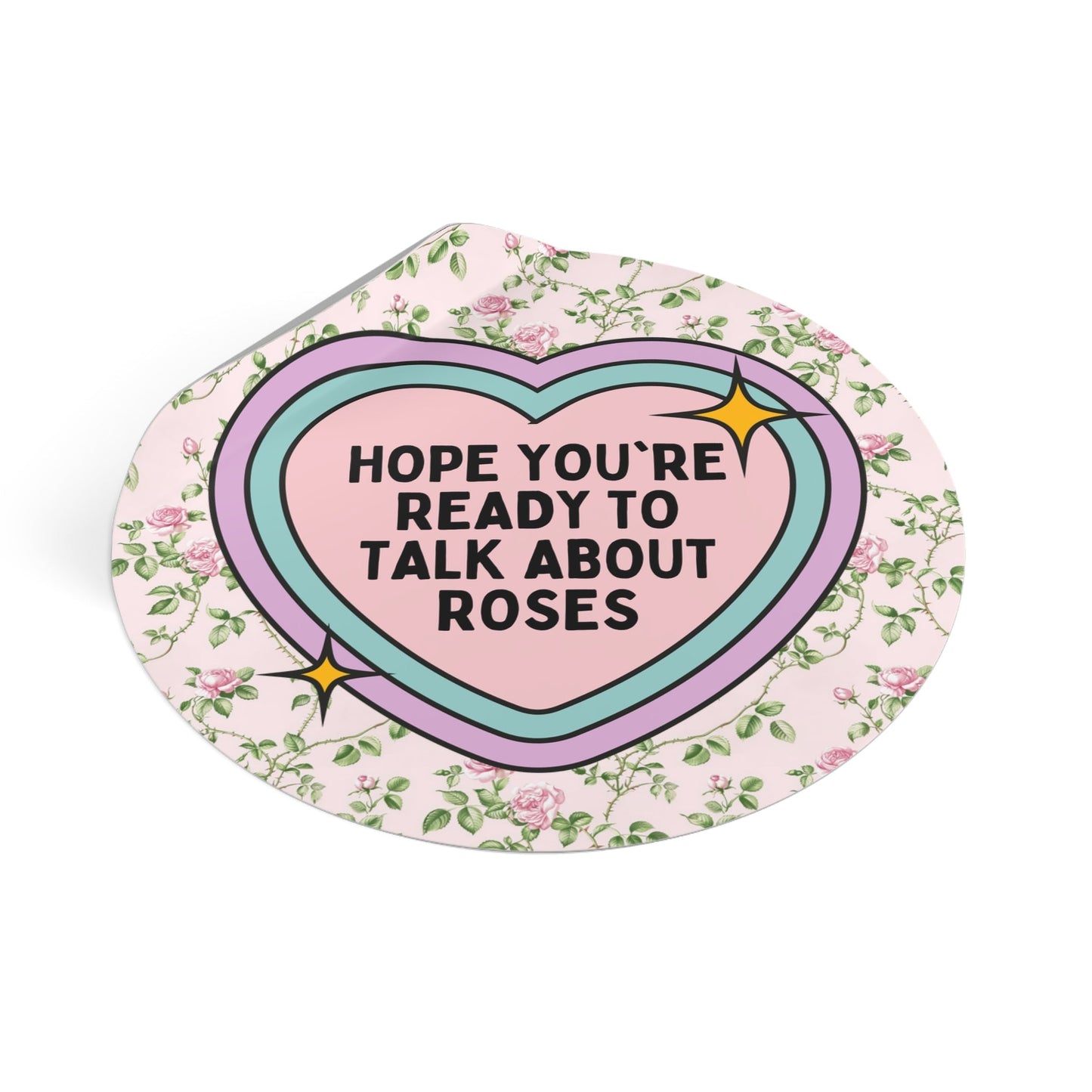 Cute Rose Gardening Sticker
