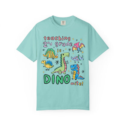 Second Grade Teacher Dinosaur Tee