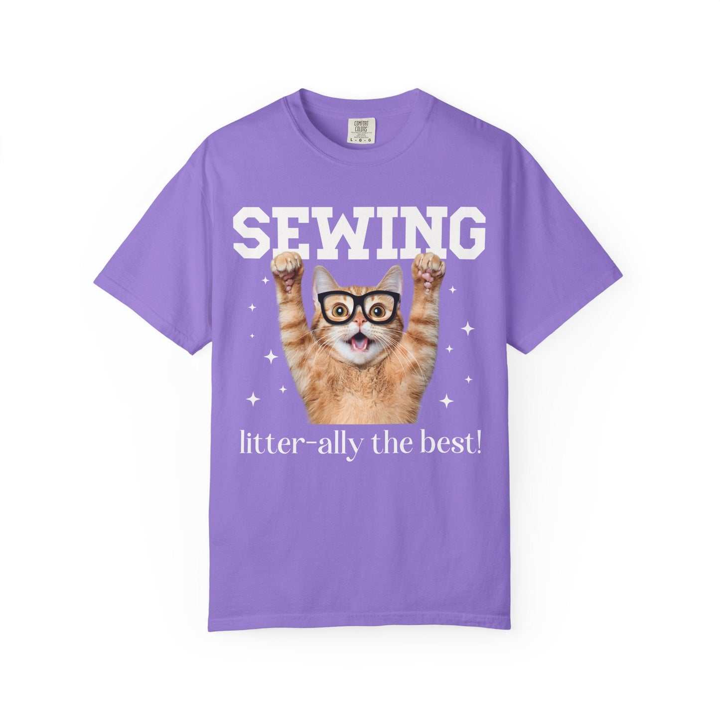 Cute Sewing Lover Cat Tee