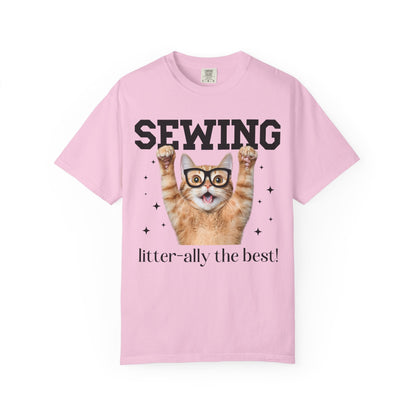 Cute Sewing Lover Cat Tee