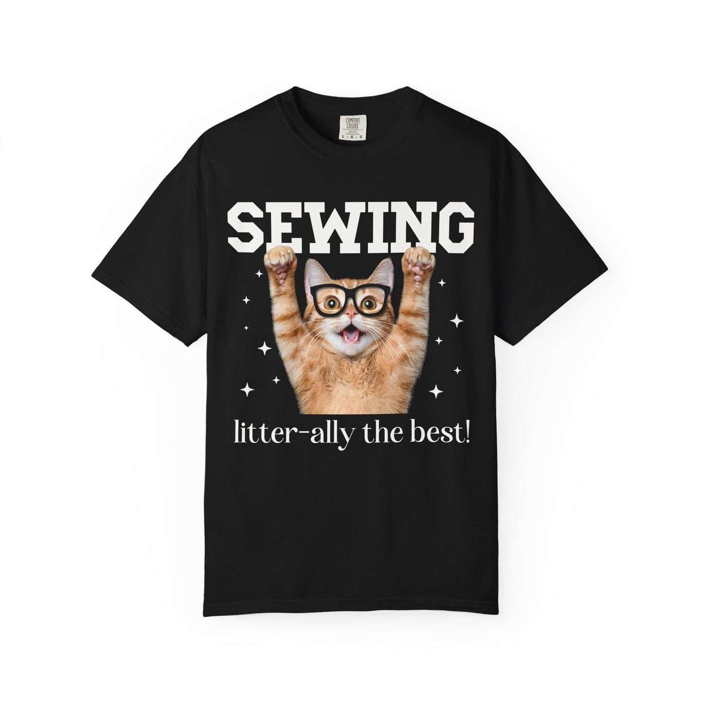 Cute Sewing Lover Cat Tee