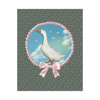 Cute Silly Goose Poster Print