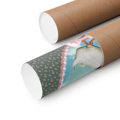 Cute Silly Goose Poster Print
