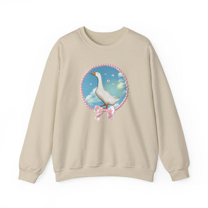 Cute Silly Goose Sweatshirt with Bow