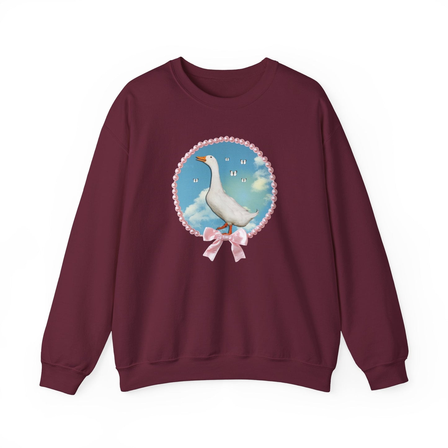 Cute Silly Goose Sweatshirt with Bow