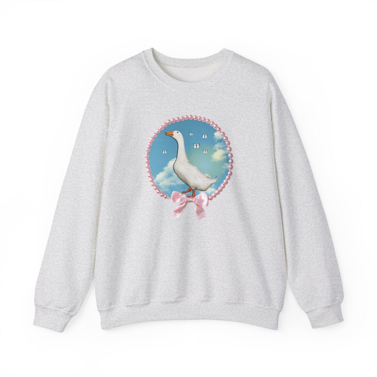 Cute Silly Goose Sweatshirt with Bow