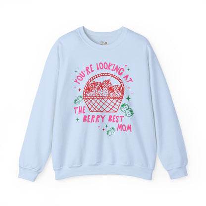 Cute Strawberry Sweatshirt: The Beary Best Mom