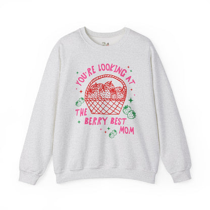 Cute Strawberry Sweatshirt: The Beary Best Mom