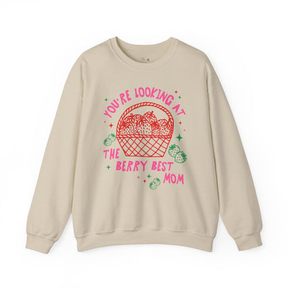 Cute Strawberry Sweatshirt: The Beary Best Mom