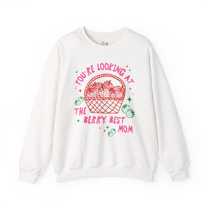 Cute Strawberry Sweatshirt: The Beary Best Mom