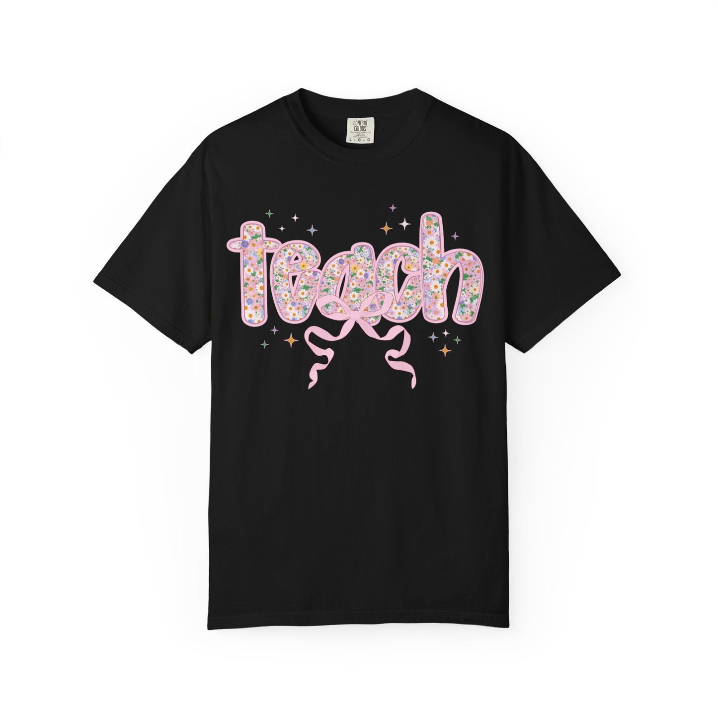Cute Teacher Gift: Floral Teach Tee