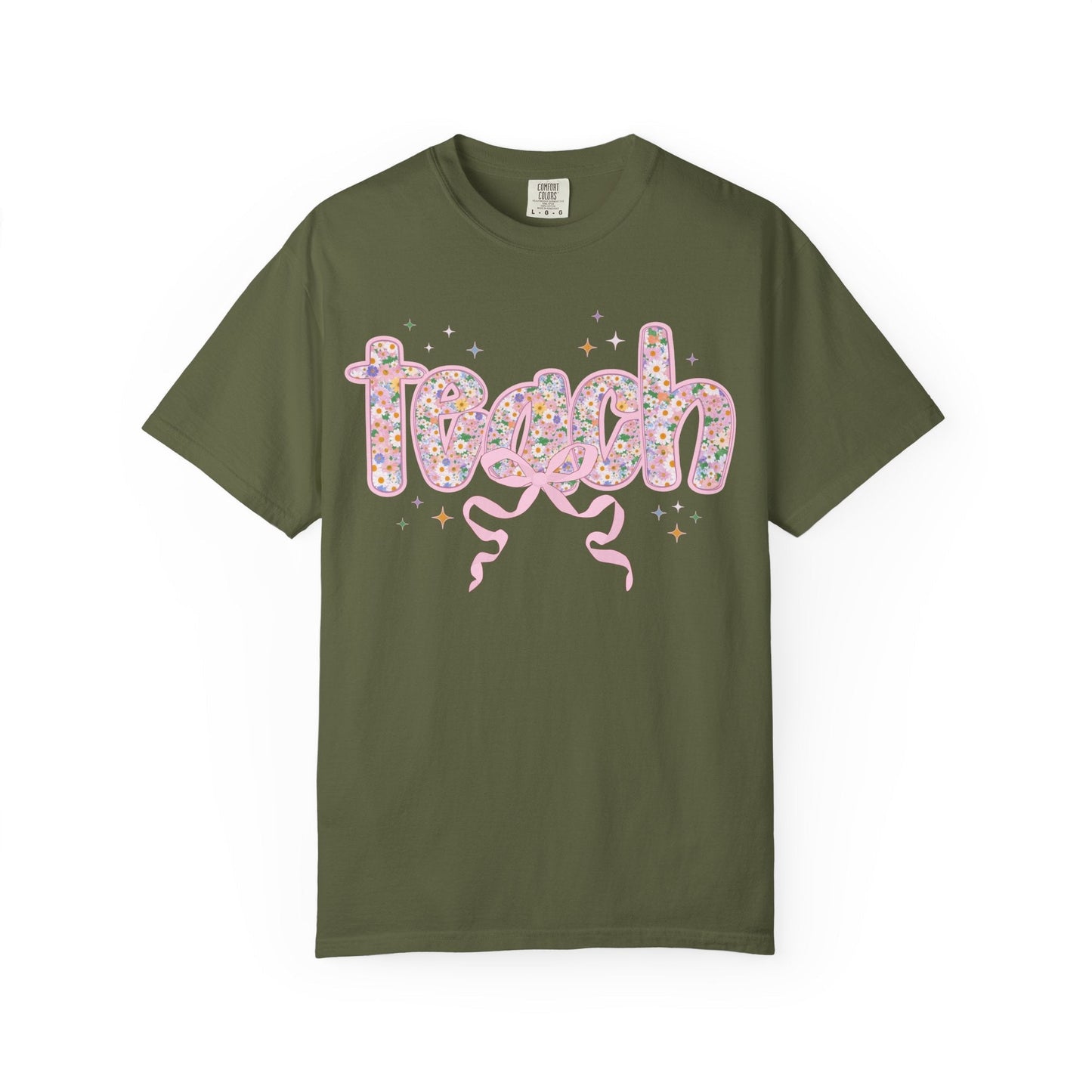 Cute Teacher Gift: Floral Teach Tee