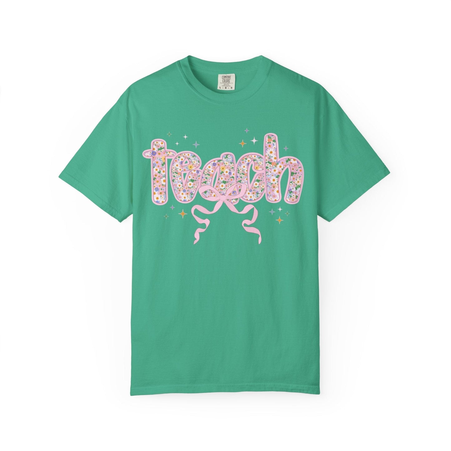 Cute Teacher Gift: Floral Teach Tee