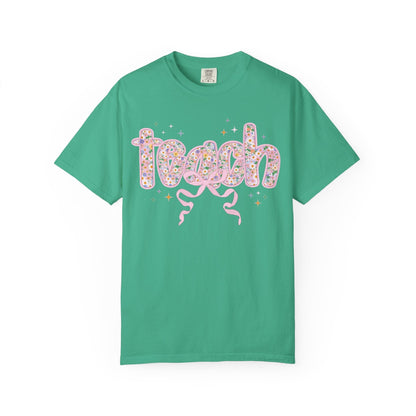 Cute Teacher Gift: Floral Teach Tee