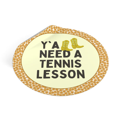 Cute Tennis Coach Sticker