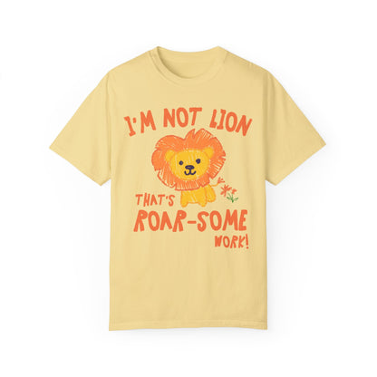 Cute Lion Testing Day Tee Shirt