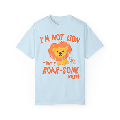Cute Lion Testing Day Tee Shirt