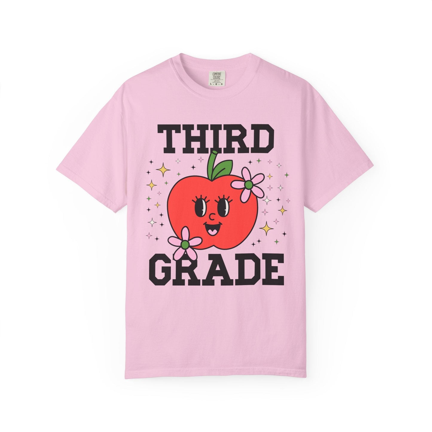 Third Grade Teacher Tee with Apple