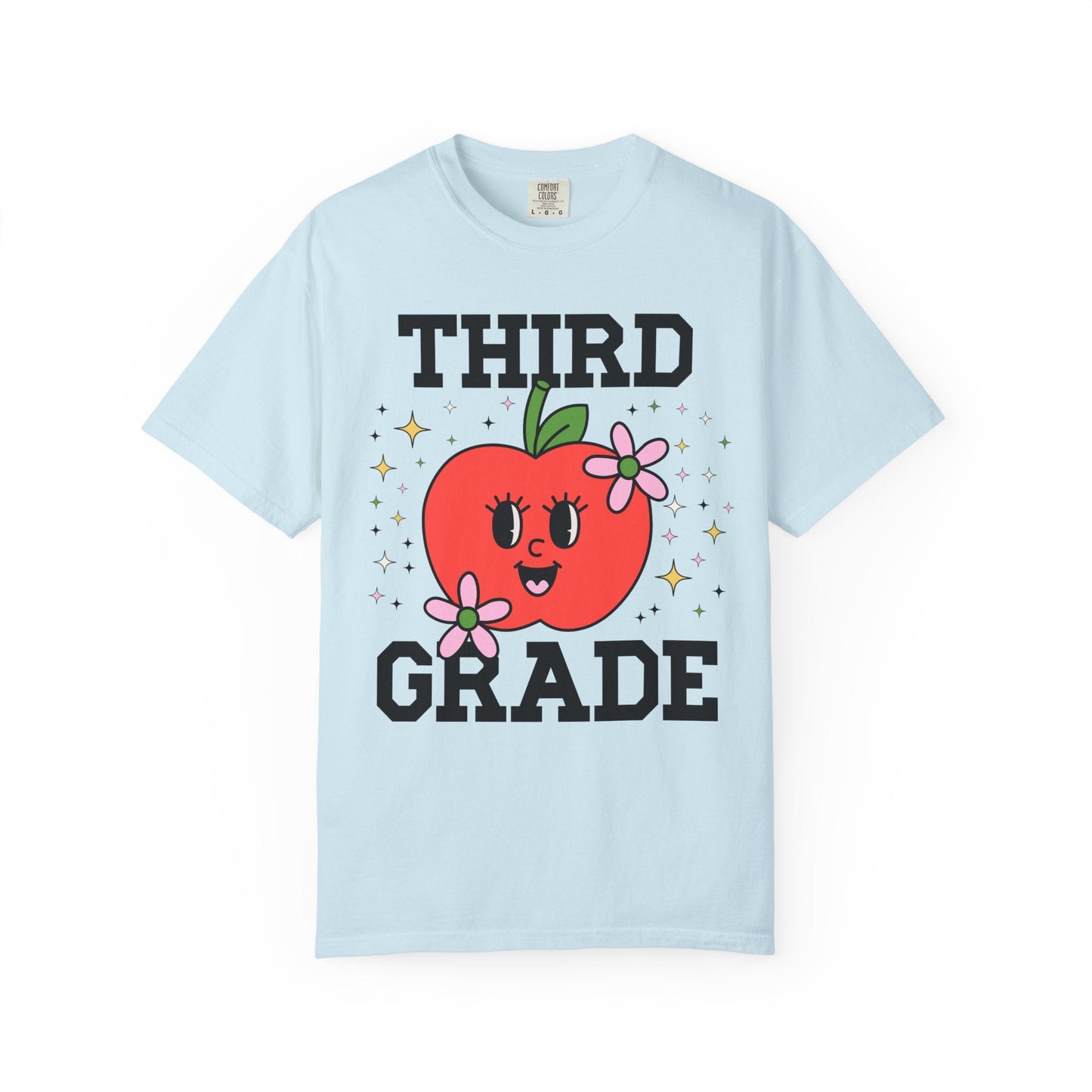 Third Grade Teacher Tee with Apple