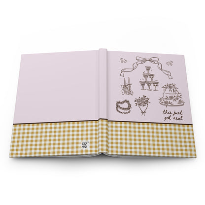 Cute Wedding Notebook: Pink